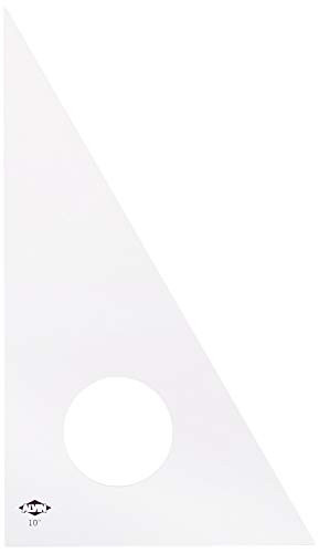 Alvin 130C-10 10 inch Clear Professional Acrylic Triangle 30/60