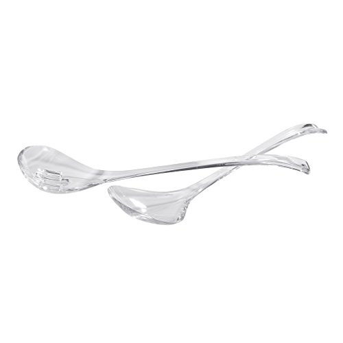 CreativeWare ATL07 Atlantis Salad Tongs, Clear