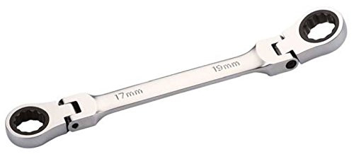 mobarel - 17mm x 19mm Flex-Head Box Ratcheting Wrench