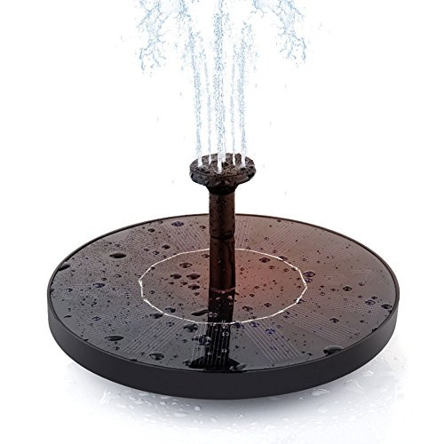 Solar Fountain, Free Standing Solar Fountain Water Pumps Panel Kit Outdoor Birdbath Watering Submersible Pump for Garden and Patio Solar Fountain, Free Standing Solar Fountain Water Pumps Panel Kit Outdoor Birdbath Watering Submersible Pump for Garden and Patio