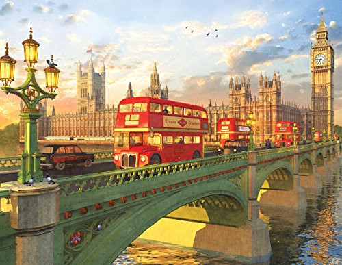 Springbok 500 Piece Jigsaw Puzzle Westminster Bridge, Multi