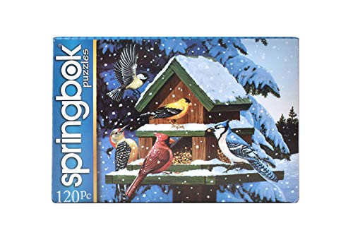 Springbok 120 Piece Jigsaw Puzzle Winter Feeder