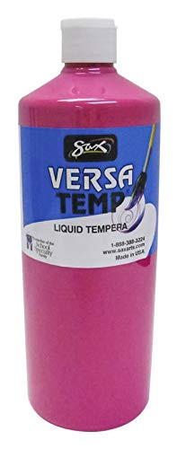 Sax Versatemp Heavy-Bodied Tempera Paint, Magenta, 1 Quart