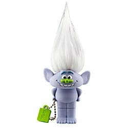 KIDdesigns USB 2.0 Flash Drive, 16GB, Trolls Guy Diamond, Gray, WYU16GDXCV6