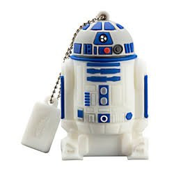 KIDdesigns USB 2.0 Flash Drive, 16GB, Star Wars R2D2, Blue, LYU16CRFXV7