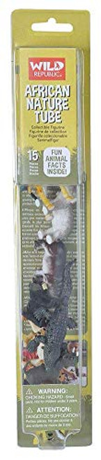 Wild Republic African Animal Figurines Tube, Zoo Animals, Jungle Animals, Giraffe, Hippo, Elephant, Zebra, Cheetah, Rhino, Lion, Alligator and More,Multicolor,13" Wild Republic African Animal Figurines Tube, Zoo Animals, Jungle Animals, Giraffe, Hippo, Elephant, Zebra, Cheetah, Rhino, Lion, Alligator and More,Multicolor,13"
