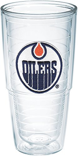 Tervis 1044889"NHL Edmonton Oilers" Tumbler, Emblem, 24 oz, Clear
