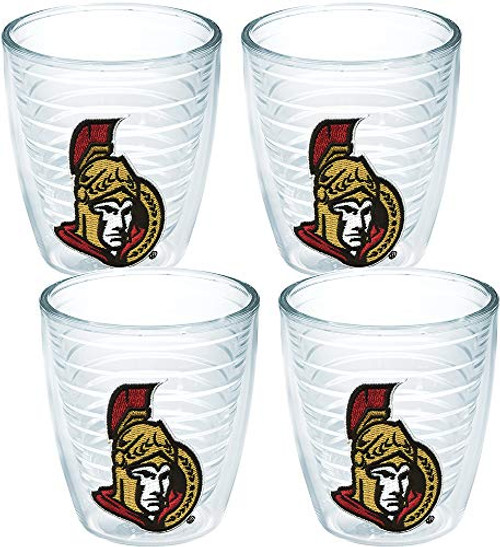 Tervis 1045202 NHL Ottawa Senators Primary Logo Tumbler with Emblem 4 Pack 12oz, Clear Tervis 1045202 NHL Ottawa Senators Primary Logo Tumbler with Emblem 4 Pack 12oz, Clear
