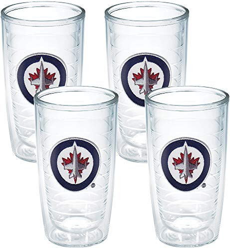 Tervis 1064967"NHL Winnipeg Jets" Tumbler, Emblem, 16 oz, Clear