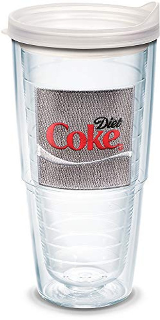 Tervis Coca-Cola - Diet Coke Insulated Tumbler with Emblem and Frosted Lid, 24oz, Clear