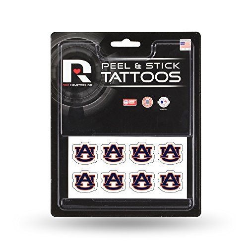 Rico Industries NCAA Auburn Tigers Face Tattoos, 8-Piece Set