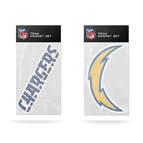NFL Rico Industries 2-Pack Die Cut Team Logo Magnet Set, Los Angeles Chargers