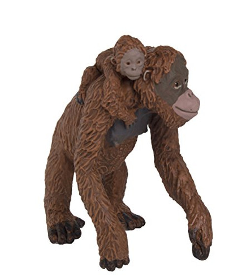 Safari Ltd Wild Safari Wildlife Orangutan with Baby Realistic Hand Painted Toy Figurine Model Quality Construction From Safe and BPA Free Materials For Ages 3 and Up Safari Ltd Wild Safari Wildlife Orangutan with Baby Realistic Hand Painted Toy Figurine Model Quality Construction From Safe and BPA Free Materials For Ages 3 and Up
