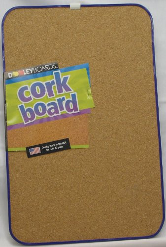 Dooley Vinyl Framed Cork Board, 11 x 17 Inches, 1 Board (1117COV)