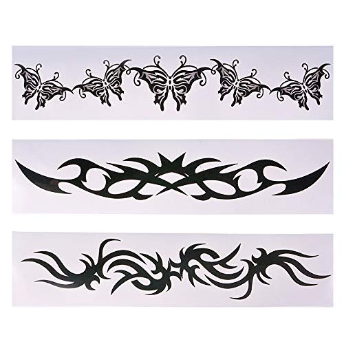 Rhode Island Novelty 8 Inch Arm Band Tattoos, One Dozen Assorted