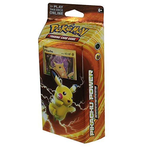 Pokemon TCG: XY Evolutions Pikachu Power Theme Deck  60 Card Theme Deck & Collectible Trading Set | Includes Card Checklist, 1 Metallic Coin, 2-Player Rulesheet, Playmat, Damage Counters, 1 Deck Box