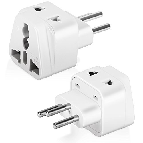Boxeroo Grounded Universal 2 in 1 2Pack Plug Adapter Type J for Switzerland & more - CE Certified