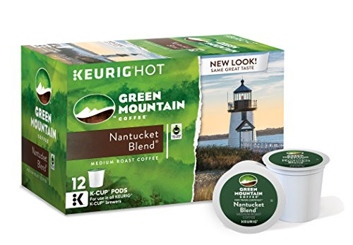 Green Mountain Coffee Nantucket Blend Keurig Single-Serve K-Cup Pods, Medium Roast Coffee, 12 Count