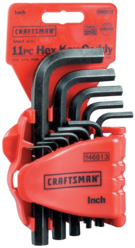 Craftsman 9-46813 Standard Short Arm Hex Key Set, 11-Piece