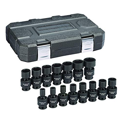 GEARWRENCH 15 Pc.  3/8" Drive 6 Pt. Universal Impact Socket Set, Metric - 84918N