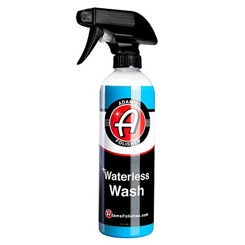 Adam's Waterless Wash (16oz) - Car Cleaning Car Wash Spray for Car Detailing | Safe Ultra Slick Lubricating Formula for Car, Boat, Motorcycle, RV | No Garden Hose, Wash Soap, or Foam Cannon Needed