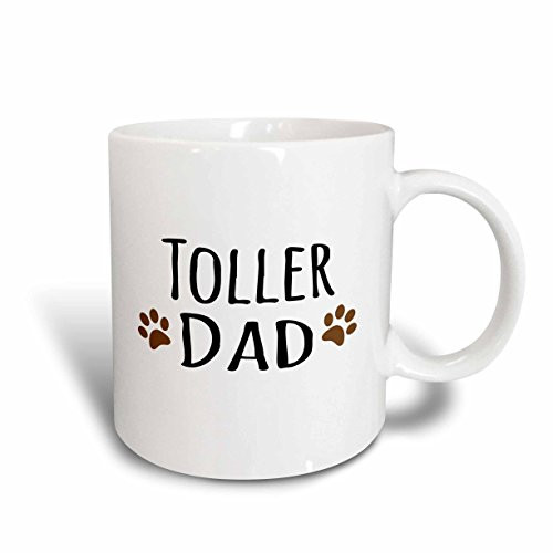 3dRose Toller Dog Dad Mug, 15 oz, Ceramic