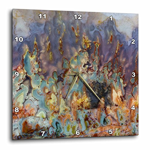 3D Rose Prudent Man Agate - Origin Idaho Wall Clock, 15" x 15" 3D Rose Prudent Man Agate - Origin Idaho Wall Clock, 15" x 15"