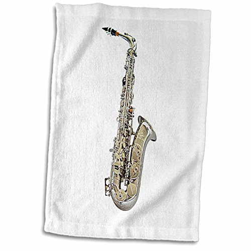 3D Rose Saxophone Towel, 15 x 22