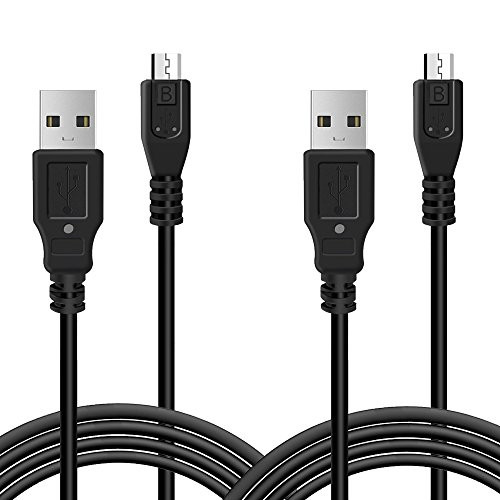 2 Pack 13ft PS4 Controller Charging Cable Sync Cord, Play and Charger Micro USB Cable for PlayStation 4/ DualShock 4/ PS4 Slim/ PS4 Pro/ Xbox One/ Xbox One S/ Xbox One Elite/ Xbox One X Controllers