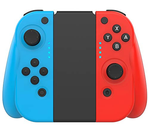 SHANGCAI Joycon Controller Wireless Compatible for Nintendo Switch, Remote Joy pad Switch Controllers Comfortable Handheld Joystick Gamepad (Red&Blue)