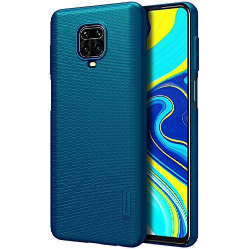 for Xiaomi Redmi Note 9S / Redmi Note 9 pro Case,Nillkin [with Kickstand] Frosted Shield Anti Fingerprints Hard PC Case Back Cover for Xiaomi Redmi Note 9S / Redmi Note 9 Pro / Note 9 Pro Max (Blue)