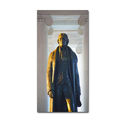 Thomas Jefferson Jefferson Memorial by CATeyes, 10x19-Inch Canvas Wall Art