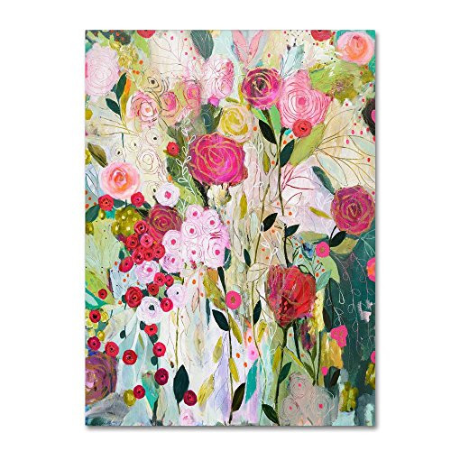 Wild Rose by Carrie Schmitt, 14x19-Inch Canvas Wall Art Wild Rose by Carrie Schmitt, 14x19-Inch Canvas Wall Art