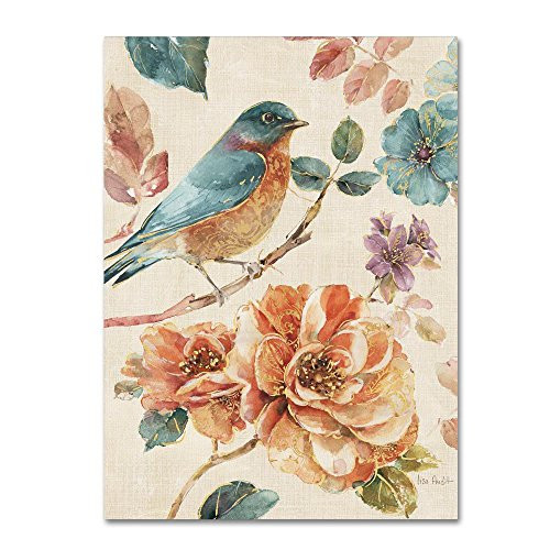 Spiced Nature III Linen Leaf by Lisa Audit, 14x19-Inch Canvas Wall Art