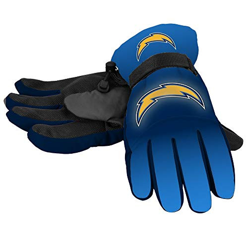 Los Angeles Chargers NFL Gradient Big Logo Insulated Gloves - S/M