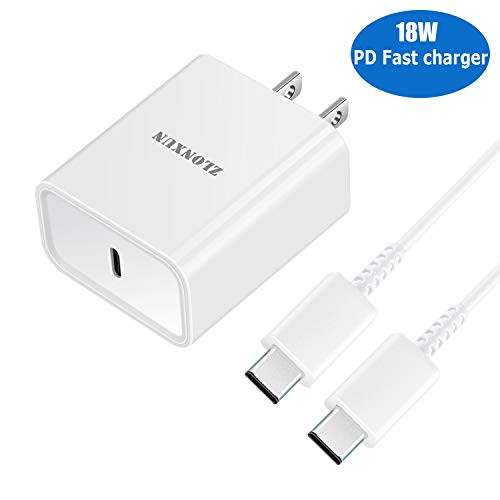 ZLONXUN 18W USB C Fast Charger Compatible for iPad Pro 12.9 inch 2020/2018 3rd/4th Gen,iPad Pro 11 inch,Google Pixel 4/3/2/3A/3A XL/3XL/4XL/2XL Charger with 3.3ft USB C to C Charging Cord ZLONXUN 18W USB C Fast Charger Compatible for iPad Pro 12.9 inch 2020/2018 3rd/4th Gen,iPad Pro 11 inch,Google Pixel 4/3/2/3A/3A XL/3XL/4XL/2XL Charger with 3.3ft USB C to C Charging Cord