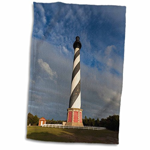 3D Rose North Carolina-Cape Hatteras Lighthouse Hand Towel, 15" x 22"