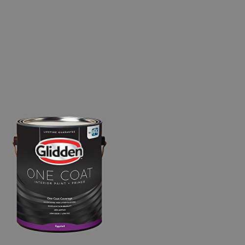 Glidden Interior Paint + Primer: Gray/Dover Gray, One Coat, Eggshell, 1-Gallon