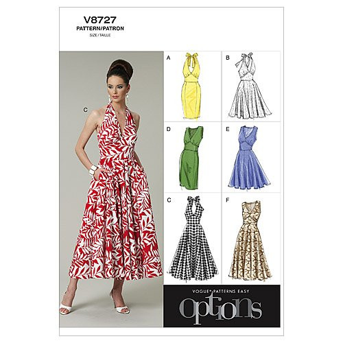 Vogue Patterns V8727 Misses' Dress, Size EE (14-16-18-20)
