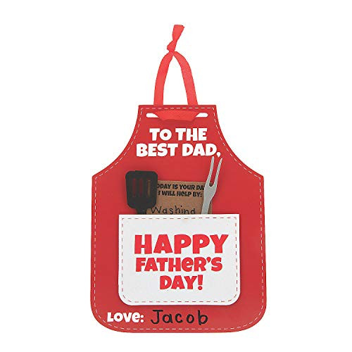 FATHER'S DAY APRON CARD CK-12 - Craft Kits - 12 Pieces