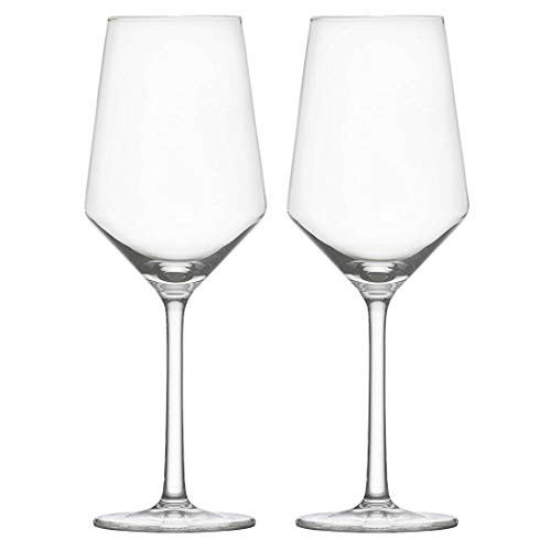 White Wine Glasses Nines Sun 15-Oz Hand Blown Crystal Clear Glass Stemware Red Wine Glass Set Of 2 for Wine Tasting Party Drinking Unique Gift