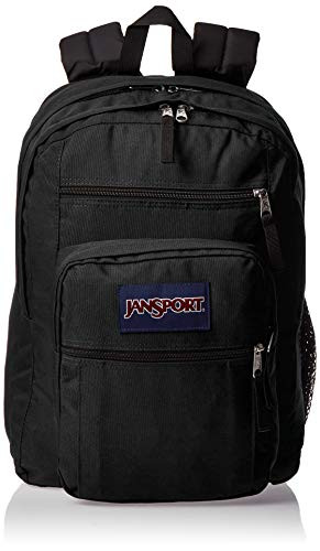 JanSport Big Student Backpack - Sustainable 15-inch Laptop School Bag, Black