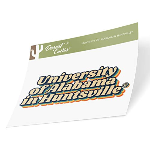 University of Alabama Huntsville UAH Chargers NCAA Vinyl Decal Laptop Water Bottle Car Scrapbook (70's Name Sticker)
