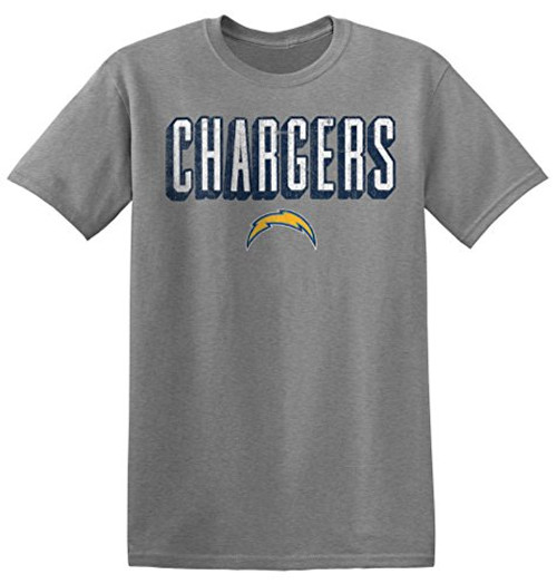 Zubaz NFL Los Angeles Chargers 26CT0397670222 Men's Wordmark Logo Crew Tee, Gray Zubaz NFL Los Angeles Chargers 26CT0397670222 Men's Wordmark Logo Crew Tee, Gray