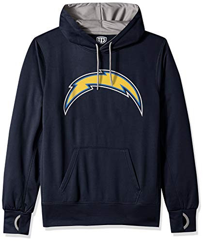 OTS NFL Los Angeles Chargers Men's Hoodie Pullover, Logo, Small