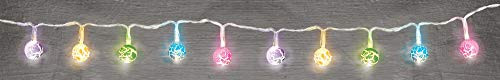 Amscan 242648 Party 4 1/4 Ft LED String Lights - Battery Operated - Crackle Globes Design - 1 piece