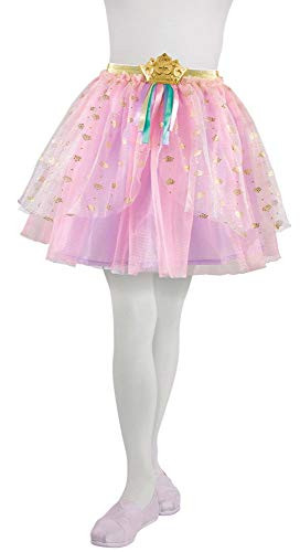 Amscan 8402835 Disney Princess Girl's Metallic Tutu, Child Small 4-6 1 ct