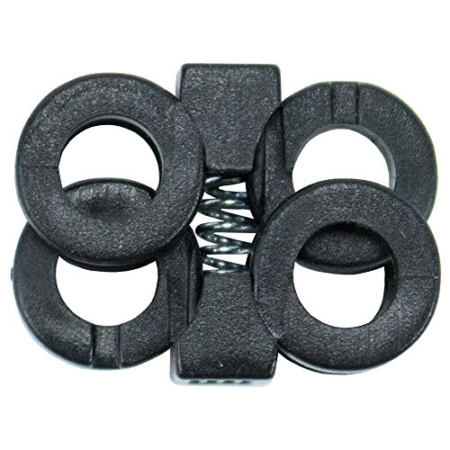 West Coast Paracord Spring Loaded Double Cord Lock Stopper - Pack Sizes of 5, 10 or 20 - Ideal for Paracord Drawstrings, Shoelaces, Bracelets, and Backpacks
