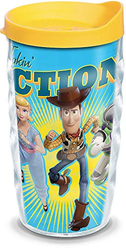 Tervis Disney/Pixar - Toy Story 4 Take Action Insulated Tumbler with Wrap and Lid, 10 oz, Clear
