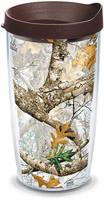 Tervis Realtree - Edge Insulated Tumbler with Wrap and Lid, 16 oz - Tritan, Clear